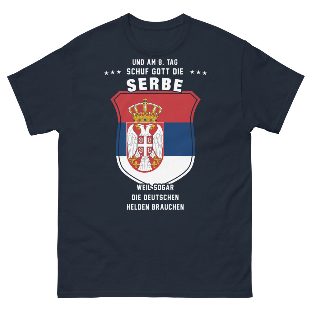 T-shirt Serbie marine - Les héros viennent de Serbie
