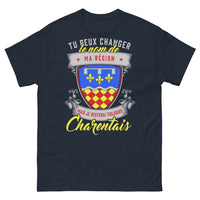 Thumbnail for T-shirt Charentais marine - Tu peux changer le nom de ma région