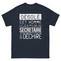 Thumbnail for T-shirt secrétaire Marine - Déjà pris par une secrétaire
