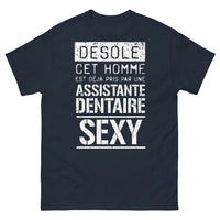 Thumbnail for T-shirt assistante dentaire marine - Déjà pris par une assistante dentaire sexy