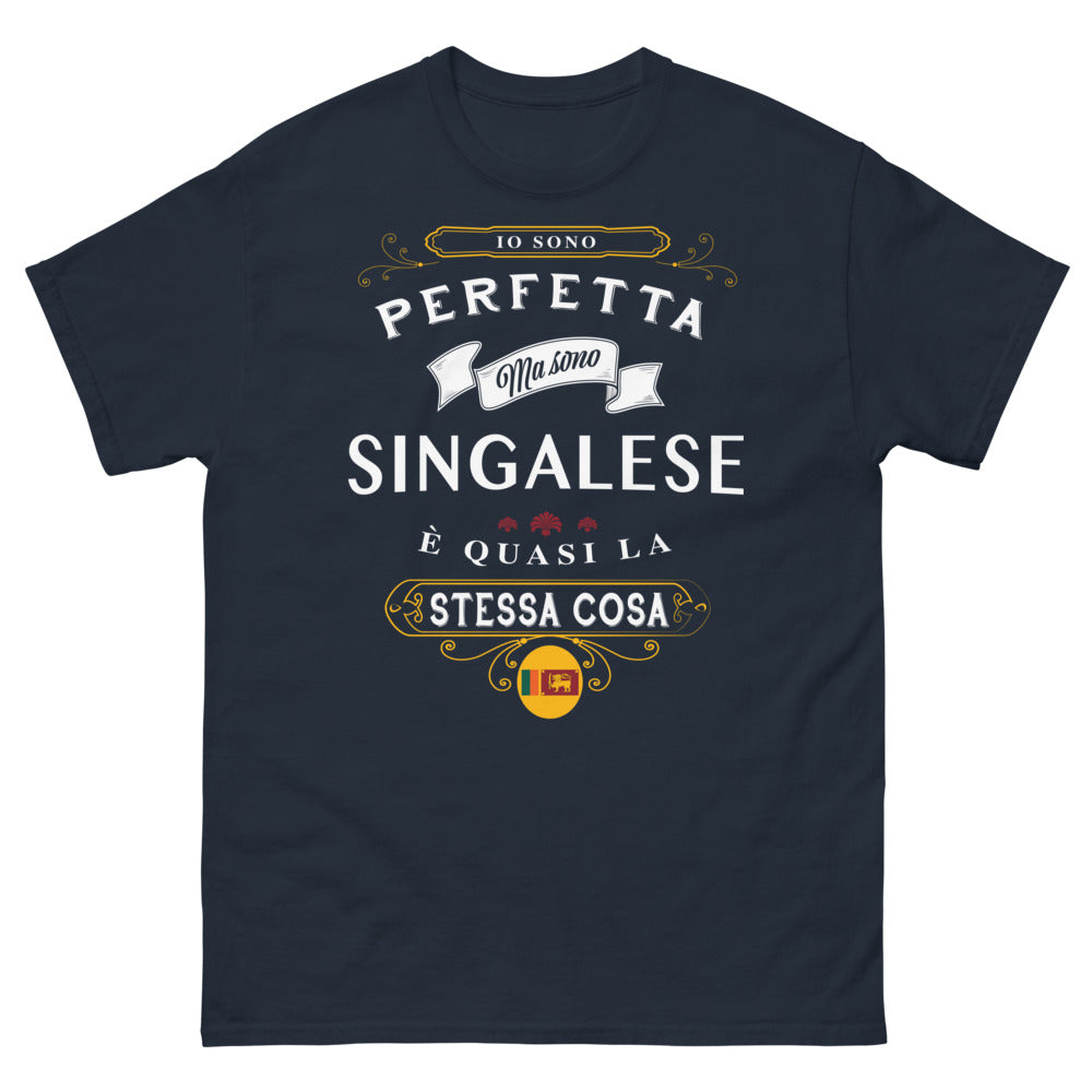 T-Shirt Singhalese marina - Perfetta ma Singhalese