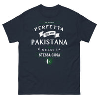 Thumbnail for T-shirt Pakistan bleu marine - Io sono perfetta ma sono pakistana