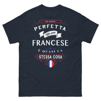 Thumbnail for Maglietta Italia blu navy - Perfetta francese, humour italiano