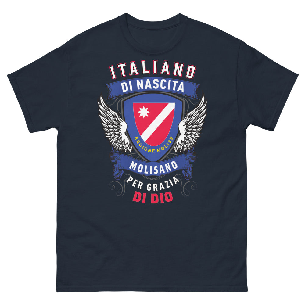 T-shirt Molise Italie marine - Molisano per grazia di Dio