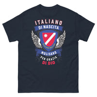 Thumbnail for T-shirt Molise Italie marine - Molisano per grazia di Dio