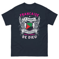 Thumbnail for T-shirt Martinique marine - Française de naissance, Martiniquaise de cœur