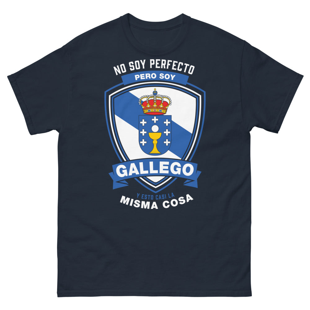 T-shirt Galice marine - No soy perfecto, soy gallego