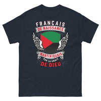 Thumbnail for T-shirt Martinique bleu marine - Français de naissance, martiniquais par la grâce de Dieu