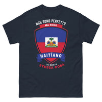 Thumbnail for T-Shirt Haïti bleu marine — Non sono perfetto ma sono haitiano