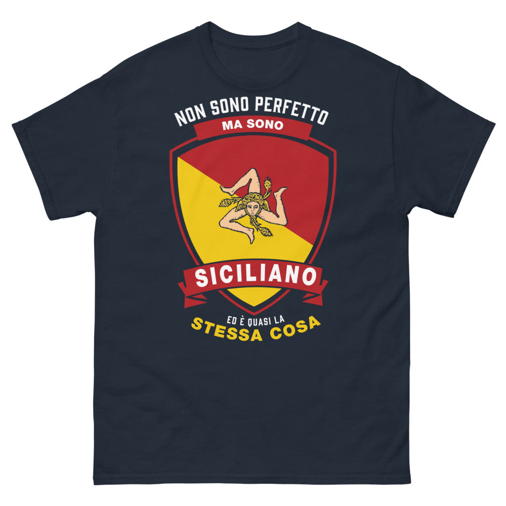 T-shirt Sicile bleu marine - Siciliano non perfetto