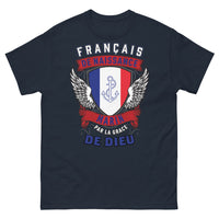 Thumbnail for T-shirt France marin bleu marine - Français de Naissance, Marin par la grâce de Dieu