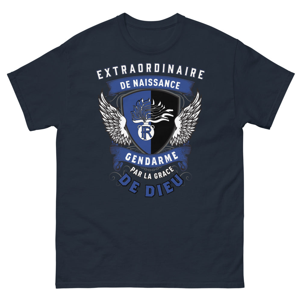 T-shirt gendarme marine - Gendarme d’Exception, Par la Grâce de Dieu
