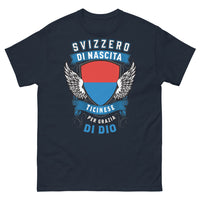 Thumbnail for T-Shirt Ticino blu - Svizzero di Nascita Ticinese
