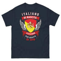 Thumbnail for T-Shirt Sicilia marina - Italiano di nascita, siciliano per grazia di Dio