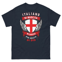 Thumbnail for T-Shirt Milan Italie navy — Italiano di Nascita, Milanese per Grazia di Dio