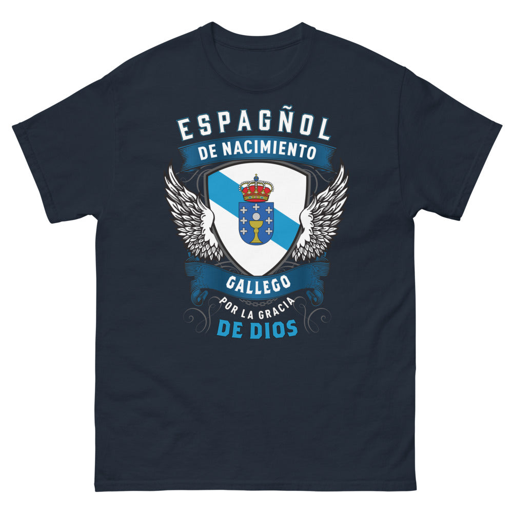 T-shirt Galice marine - gallego de nacimiento