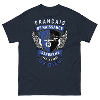 Thumbnail for T-shirt gendarme bleu marine - Français de naissance et fier de l’être