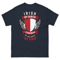 Thumbnail for T-shirt Cork Irlande bleu marine - Irish by Birth, Corkman by the Grace of God
