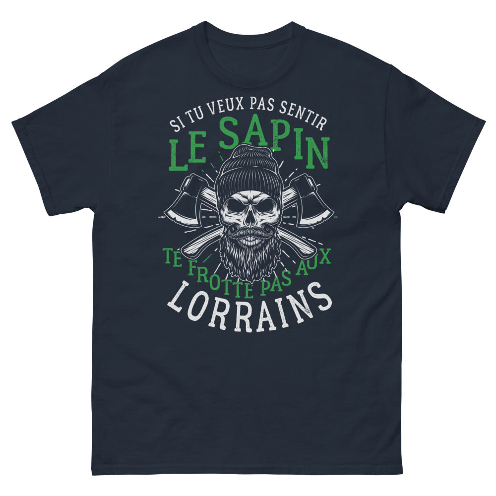T-shirt Lorraine bleu marine - Ne te frotte pas aux Lorrains