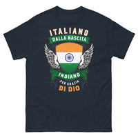 Thumbnail for T-Shirt Italia-India blu scuro - Italiano dalla Nascita