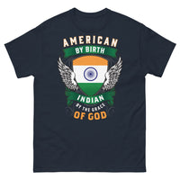 Thumbnail for T-shirt USA Inde bleu marine - American by Birth, Indian by Grace