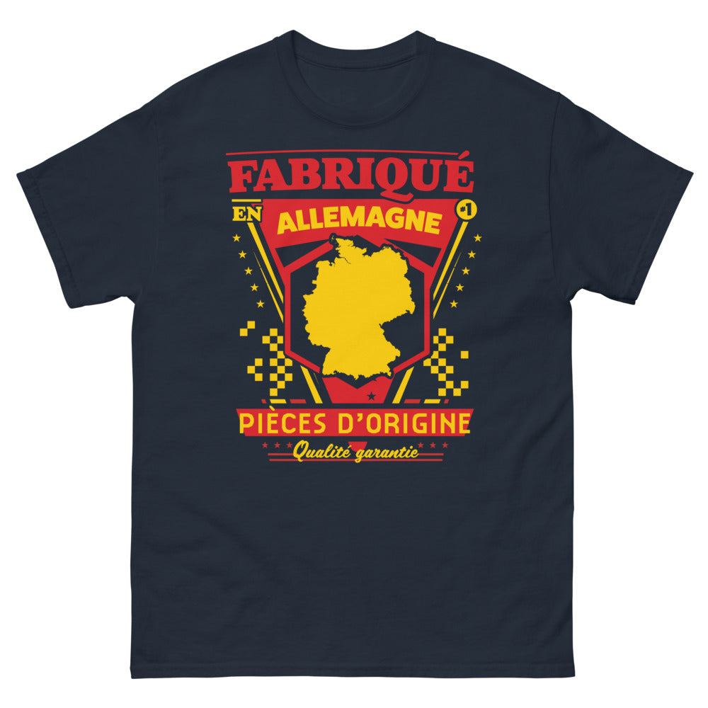 T-shirt Allemagne bleu marine - fabriqué en Allemagne, qualité garantie