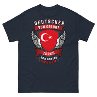 Thumbnail for T-shirt Allemagne Turquie bleu marine - Deutscher von Geburt, Türke von Gottes Gnaden