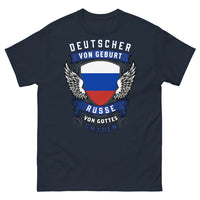 Thumbnail for T-shirt germano-russe bleu marine - Deutscher von Geburt, Russe von Gottes Gnaden