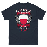 Thumbnail for T-shirt Allemagne Pologne bleu marine - Deutscher von Geburt, Pole von Gottes Gnaden