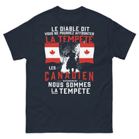 Thumbnail for T-shirt tempête canadienne bleu marine - Nous sommes la tempête