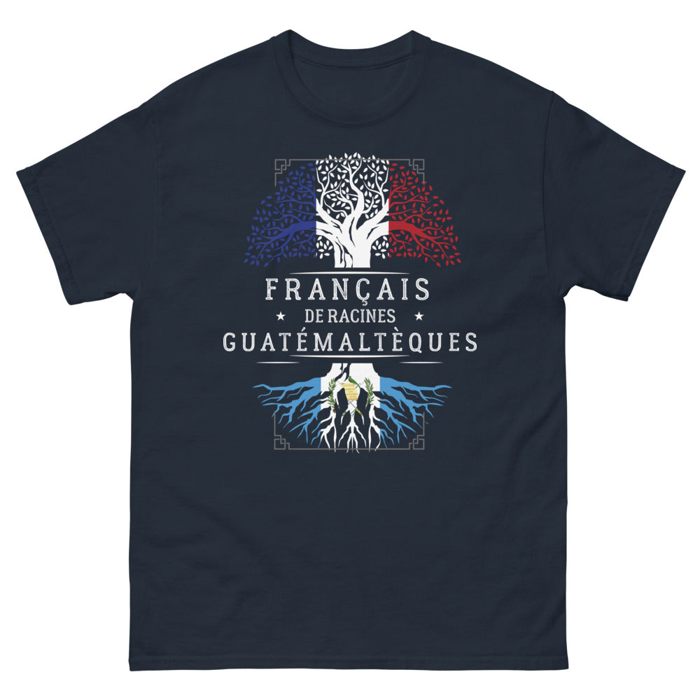 T-shirt Guatemala bleu marine - Français de racines guatémaltèques