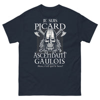 Thumbnail for T-shirt Picardie marine - Je suis picard ascendant gaulois