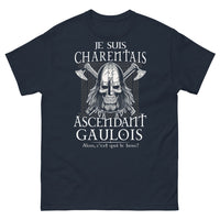 Thumbnail for T-shirt Charentais ascendant Gaulois marine - Je suis Charentais ascendant Gaulois, c'est qui le boss ?