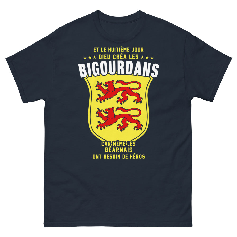 T-shirt Bigourdans bleu marine - Nos héros béarnais
