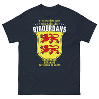 Thumbnail for T-shirt Bigourdans bleu marine - Nos héros béarnais
