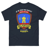 Thumbnail for T-shirt Belfortain bleu marine - Je ne suis pas parfait mais je suis Belfortain