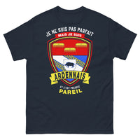 Thumbnail for T-shirt Ardennes bleu marine - Je ne suis pas parfait, je suis Ardennais