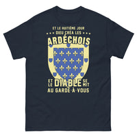 Thumbnail for T-shirt Ardéchois bleu marine - le diable au garde-à-vous