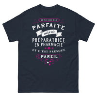 Thumbnail for T-shirt préparatrice en pharmacie bleu marine - presque une perfection
