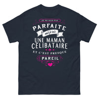 Thumbnail for T-shirt maman célibataire marine - c'est presque pareil