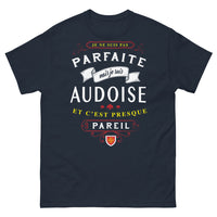 Thumbnail for T-shirt Audoise bleu marine - Je ne suis pas parfaite, Audoise