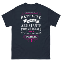 Thumbnail for T-shirt assistante commerciale bleu marine - presque parfaite