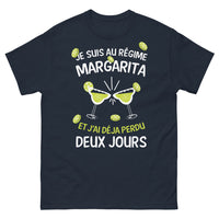 Thumbnail for T-shirt humour Margarita bleu marine - je suis au régime Margarita