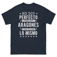 Thumbnail for T-shirt Aragon bleu marine - No soy perfecto pero soy Aragonés