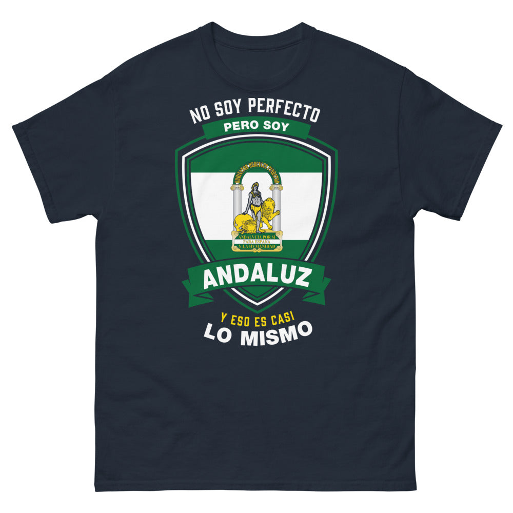 T-shirt Andalousie bleu marine - No soy perfecto, pero soy andaluz