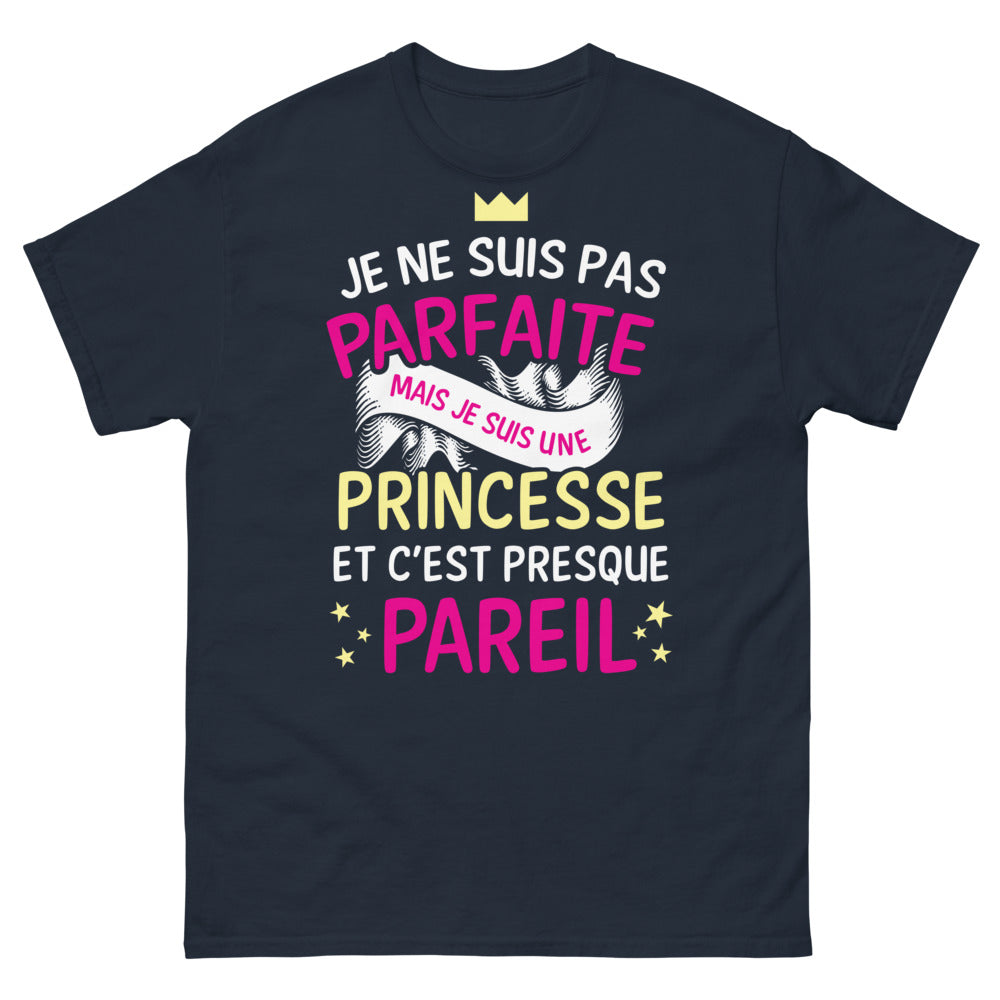 T-shirt Princesse bleu marine - Je suis une princesse