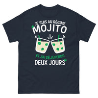 Thumbnail for T-shirt Régime Mojito bleu marine - je suis au régime mojito