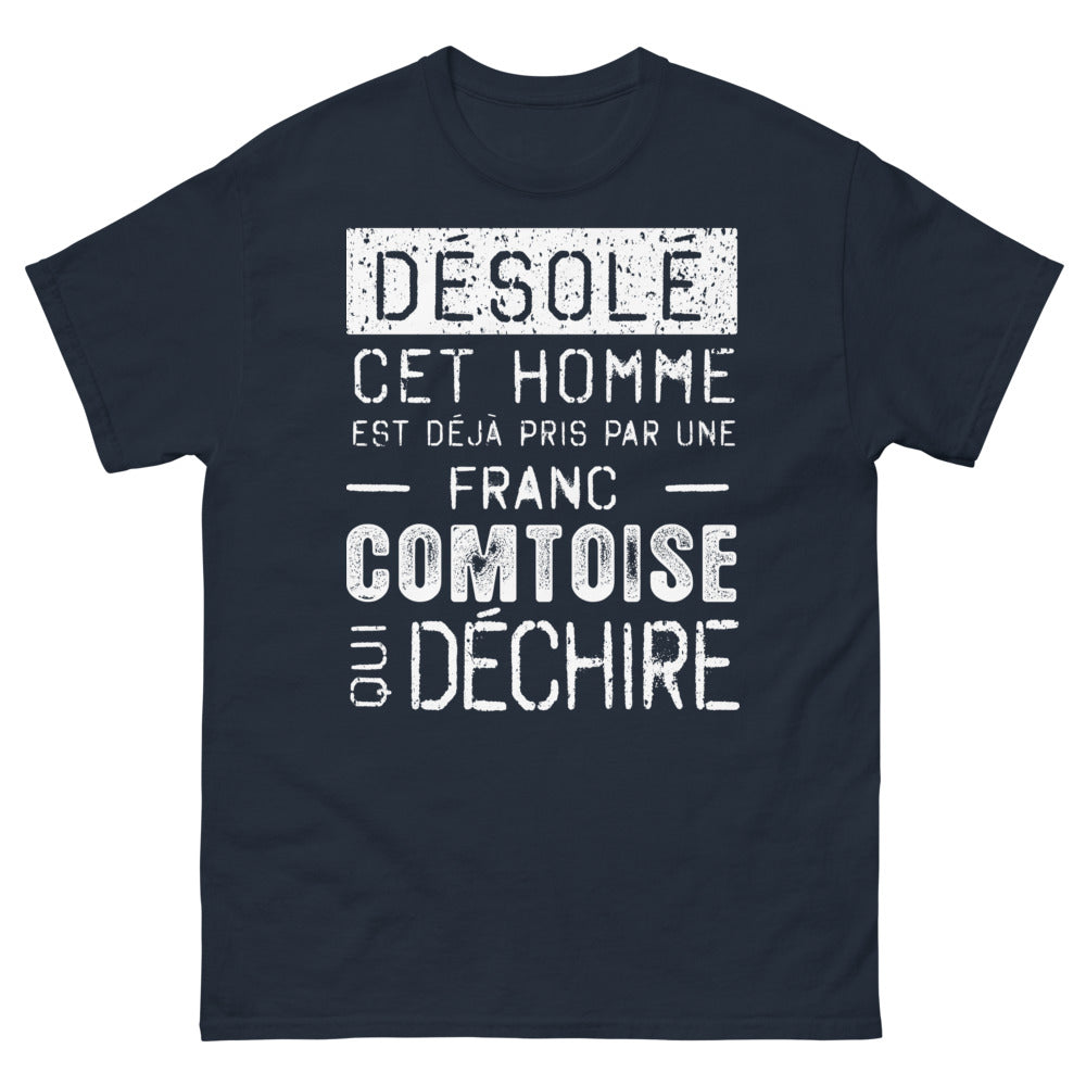 T-shirt Franc-Comtoise bleu marine - Franc-Comtoise déchire