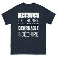 Thumbnail for T-shirt Béarnais bleu marine - Désolé, déjà pris par une Béarnaise