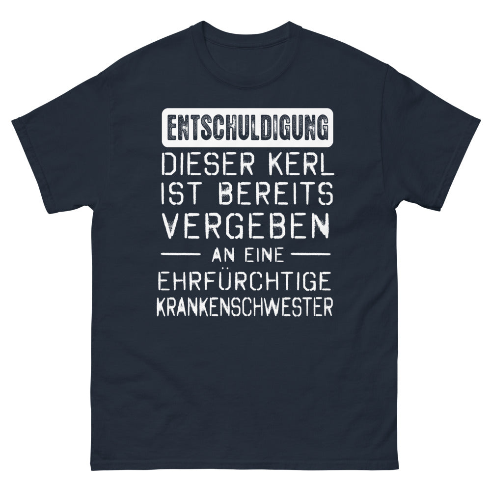 T-shirt Krankenschwester bleu marine - vergeben an eine ehrfurchtige Krankenschwester
